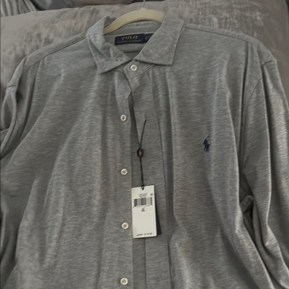 Polo by Ralph Lauren Gray Casual Button Down Shirt - Picture 1 of 8